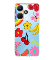 PrintiFy İnfinix Hot 30i ile Uyumlu Water Color 5  Kamera Korumalı Şeffaf  Kılıf