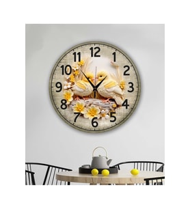 bilge Tasarım retro Duvar Saati 40 x 40 CM (Karışık)