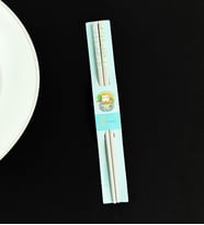 Desenli Metal Chopstick (Yeşil)
