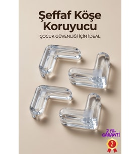 4'lü Yumuşak Masa Köşe Koruyucu Esnek Silikon Koruma Çözümü