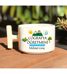 Coğrafya Öğretmenlerine Özel  T Kulp Nescafe Fincanı