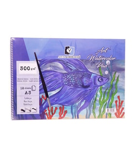 Alex Schoeller Art Watercolour Pad A3 Spiralli Suluboya Defteri 300 gr 12 yp 
