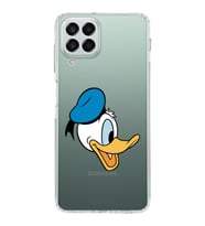 Samsung Galaxy M33  Kamera korumalı Kapak Donald Duck Tasarımlı  Şeffaf Kılıf