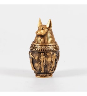 Antik Mısır Tanrısı Anubis Biblo Kapaklı Kutu