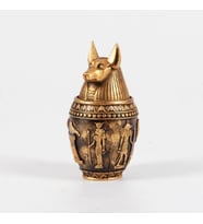 Antik Mısır Tanrısı Anubis Biblo Kapaklı Kutu