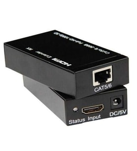 DARK 1port DK-HD-E601 1port HDMI (giriş) 1port Ethernet (Cat6) HDMI Repeater 60metre mesafeye kadar