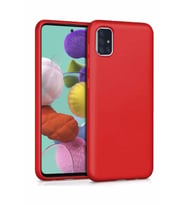 Samsung Galaxy A71 Kılıf Ultra Ince Arka Kapak Kırmızı