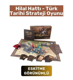Premium Yüksek Kaliteli Trigromi Baskılı Eskitme Görünümlü Türk Tarihi Strateji Oyunu-HİLAL HATTI