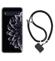 TCL 10L 10 Plus 10SE 20E 20SE 30 L7 Kılıf Boyun Askılı Silikon Çiçekler 1639