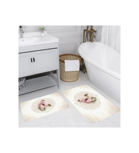 Eliana Home Baskılı 2'li Banyo Paspas Takımı RVG5112