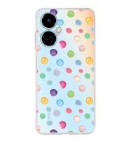 PrintiFy Tecno Camon 19 ile Uyumlu Water Color 6  Kamera Korumalı Şeffaf  Kılıf