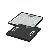 Aprilla Abs-1060 Vücut Yağ Ölçerli Dijital Cam Baskülü Siyah