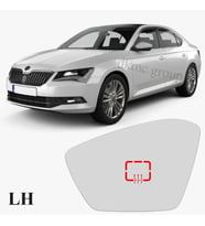 SUPERB 2015-2018 MODEL ARASI UYUMLU SOL SÜRÜCÜ TARAFI DIŞ AYNA CAMI ELEKTRİKLİ ISITMALI