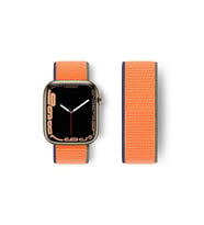 Mey İthalat® Watch 42Mm Hasırlı Cırtcırtlı Kordon - Turuncu
