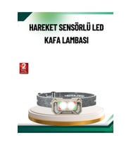 Şarjlı Wave Sensörlü LED Kafa Feneri Outdoor Kullanım