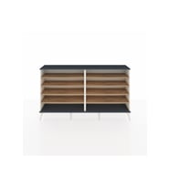 Arges Konsol 8 Raflı  176x30x99 Aytaşı-Antrasit/Çam
