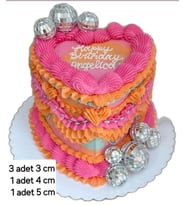 DİSKO TOPU PASTA SÜSÜ 3 CM/4 CM/5 CM SETİ (Metal)