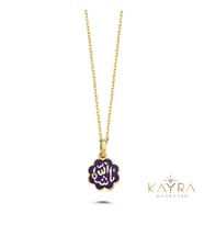 Dua Yazılı Mineli Altın Kolye AK98