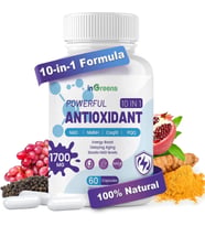 İngreens 10-IN-1 Powerfull ANTIOXIDANTS 1700 mg 60 kapsül