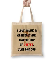 CAT Funny Coffee Drinks Lover Gift Quote - Vintage Retro Rainbow Style Bez Çanta Uzun Saplı