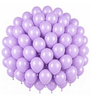 Lila Renk Lateks Pastel Balon (30 cm) - 50 Adet
