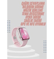 Kadınlara Özel Yeni Nesil Pembe Amoled Ekran Ultra Akıllı Saat 49MM