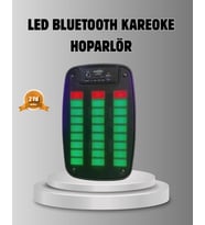 Mey İthalat® Gts 1793 Işıklı 6.5 İnç Kablosuz Hoparlör Bluetooth, Usb Fm Özellikli