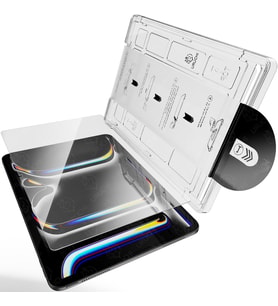 Tablet ile Uyumlu Ekran Koruyucu, Hizalama Aparatlı Kolay Kurulum, HD Şeffaf Temperli Cam, 9H Dayanıklı, Hassas Dokunmatik (1, iPad 11" (A16) 2025 / iPad 10. Nesil 10.9" 2022)