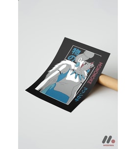 Prenses Mononoke Anime Poster, Çerçevesiz Yüksek Kalite Duvar Afişi - Anime Severlere