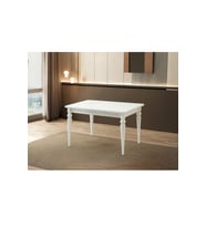 Yandan Açılır Büyüyen Yemek Masası 60x90cm Beyaz-Beyaz Ayaklı SADECE MASA FİYATIDIR