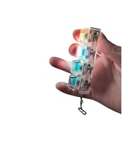 Işıklı Mekanik Tuş Anahtarlık Klik Sesli Stres Oyuncağı Fidget