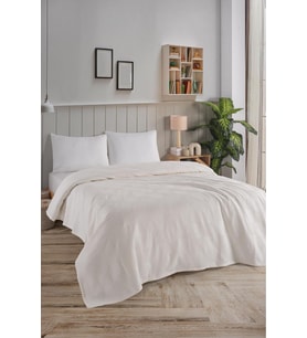 OZN HOME TEK KİŞİLİK BEYAZ %100 PAMUK PİKE 160*220