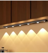 60CM 3 Renk Ayarlı Şarjlı Hareket Sensörlü 60CM LED Işık Tezgah Ledi Koridor Merdiven Oto Bagaj Ledi