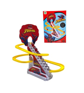 Dön Dolaş Spiderman Oyunu Merdivenden Çıkıp Kaydıraktan Kayan Spiderman Işıklı Müzikli