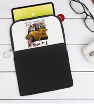 BK Gift Tokyo Route Tasarımlı Taşınabilir Koruyucu Tablet Kılıfı & Organizer Çanta - Siyah-1