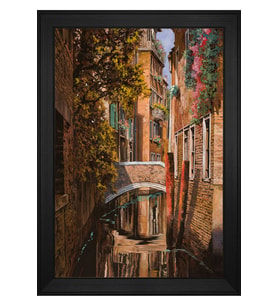 Manzara Temalı Kanvas Tablo 50 x 70 cm Siyah Çerçeve