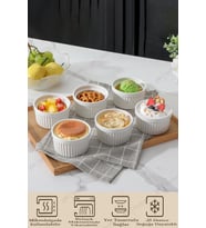 6'lı Sufle Ve Kek Fırın Kabı Set