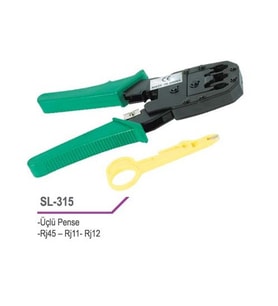 S-LINK SL-315 RJ12RJ45 Kablo Sıkma Pensesi Yeşil