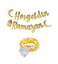 Hoş Geldin Ramazan Banner Işıklı Set