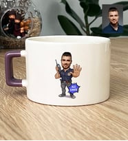Kişiye Özel Karikatürlü Özel Güvenlik Lüks Fincan Doğum Günü Hediyesi