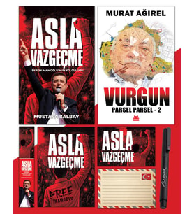 Asla Vazgeçme - Ayraç - Kartpostal - Poster - Vurgun - Parsel Parsel 2 - Atatürk İmza Baskılı Kalem
