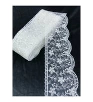 Güpür, Ekru Dantel Geniş Güpür 1 Top (14.5 Metre)