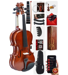 Midex CVL-742-TYS Profesyonel 1/2 Çocuk Kemanı Seti 8-10 Yaş (Yastık Tel Çanta Yay Susturucu Reçine)