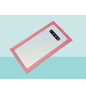 Samsung Galaxy S10 PLUS Uyumlu Arka Kapak Batarya Kapağı - BEYAZ - FULL LENSLİ