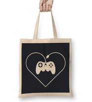 Gamer Fan D Pad heart Bez Çanta Uzun Saplı