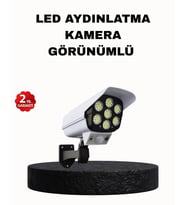 Güneş Enerjili Güvenlik Işığı Dış Mekan 5 Eksen Ayarlı ve PIR Hareket Sensörlü