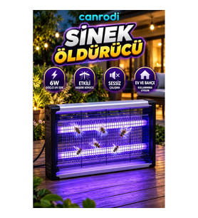 6W UV Işıklı Sessiz Elektrikli Sinek Öldürücü Haşere Kovucu Lamba