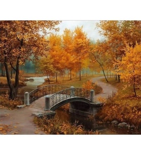 Hazan Sayılarla Boyama Seti 40x50 cm (Tuvale Gerili)