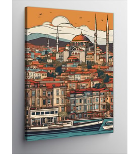 Kanvas Tablo İstanbul Temalı