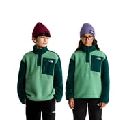 The North Face TEEN YUMIORI 1/4 ZIP JACKET Çocuk Outdoor Çeyrek Fermuarlı Polar Üst NF0A8J61JZX1 Mavi
